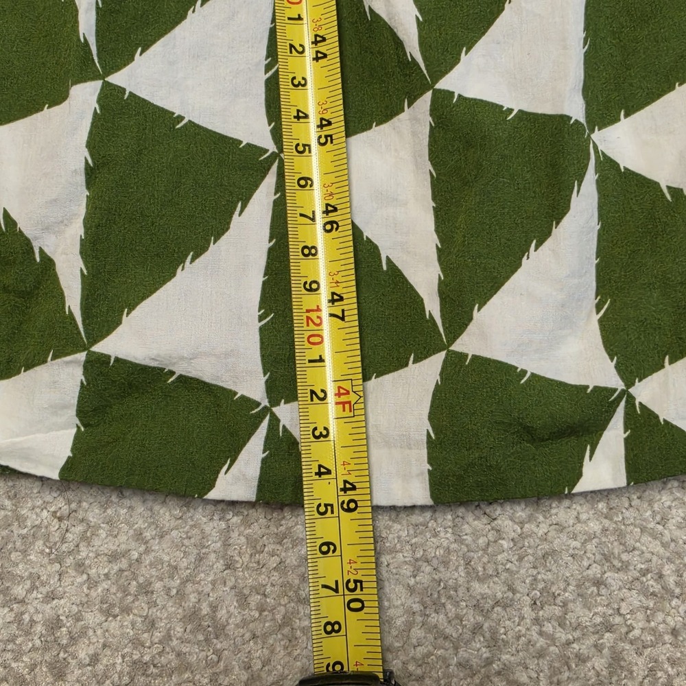 Anthropologie Maeve The Bettina Tiered Shirt Maxi Dress Moss Green Triangle 2X - Picture 8 of 8